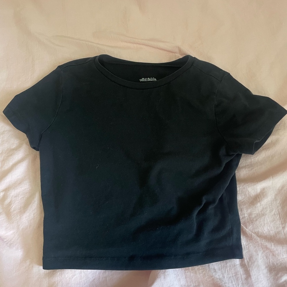 Black crop top